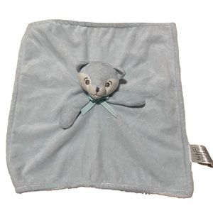 Piccolo Bambino Blue White fox Lovey security blanket
